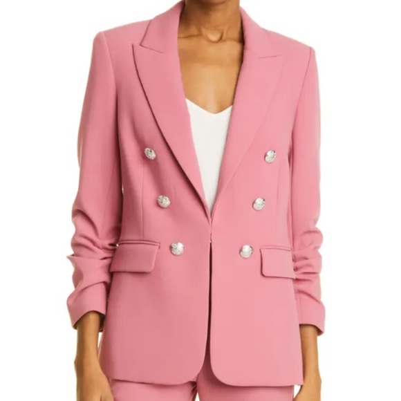 Veronica Beard Beacon Dickey Jacket Rose Wine Pink Blazer